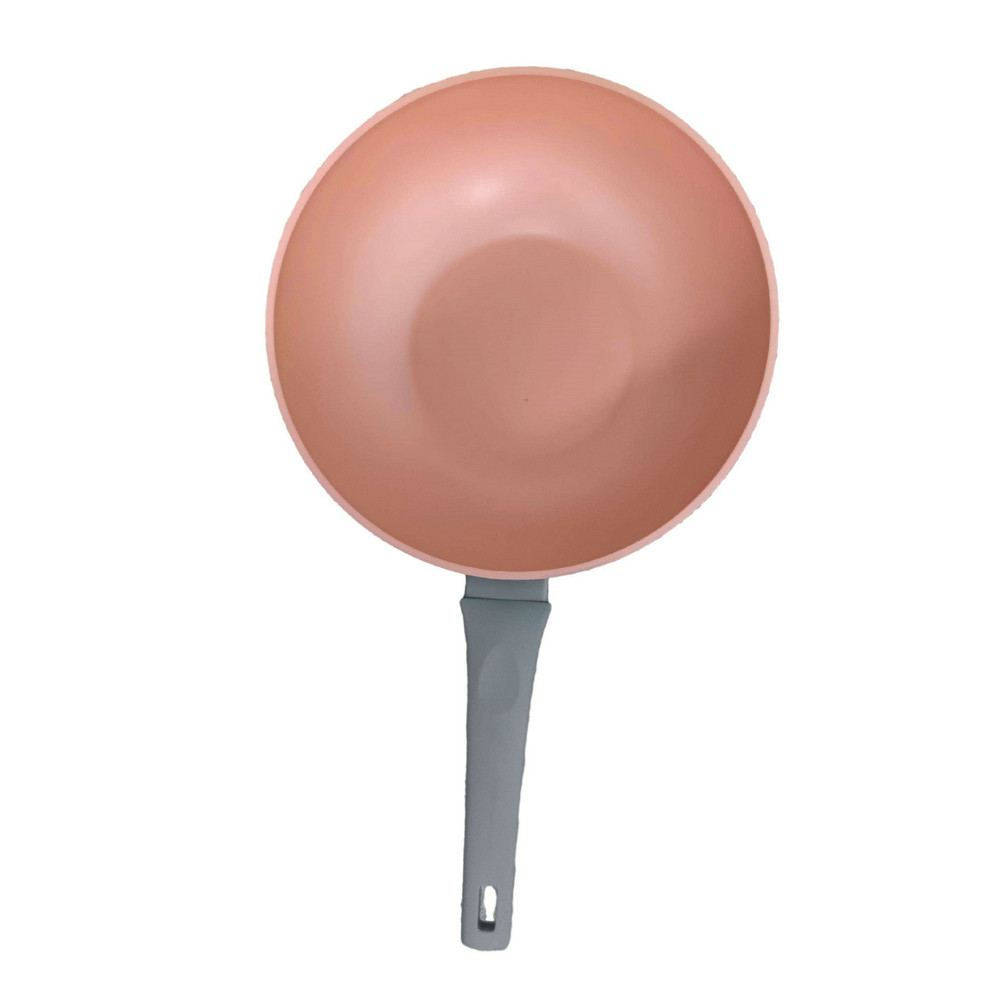 Frigideira profunda de utensílios de cozinha, frigideira antiaderente de alumínio com tampa de vidro