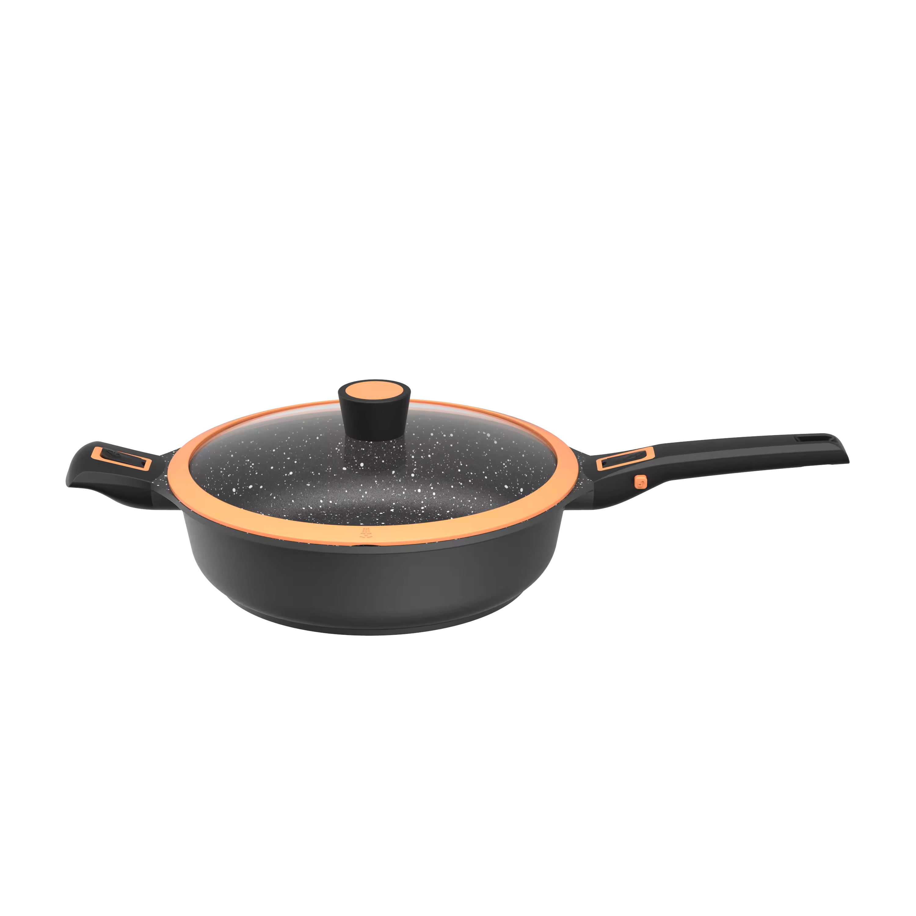 Leerpan alumínio sobadora de pota pão de alumínio fundido bolo profundo fritar sorvete máquina ast panela dupla com tampa