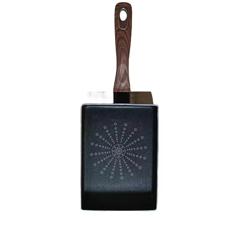 Conjunto grande de panelas profundas antiaderentes frigideira de aço com tampa