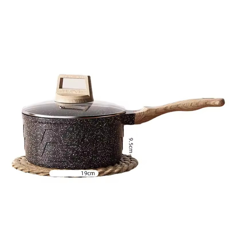 Panela de comida complementar para bebê, fritura, panela antiaderente integrada, sopa doméstica, macarrão instantâneo