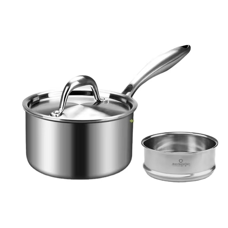 Pequeno suplemento alimentar para bebê antiaderente cozinhar macarrão instantâneo quente casa panela de sopa de leite cozido