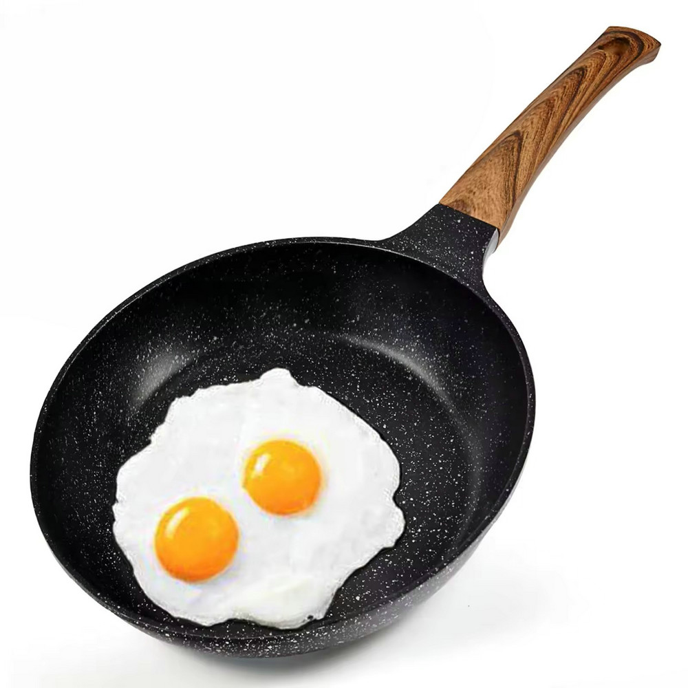 Frigideira antiaderente de liga de alumínio com logotipo personalizado, frigideira de indução para omelete